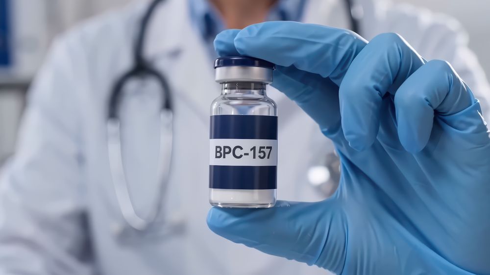 Research peptide vial, BPC-157